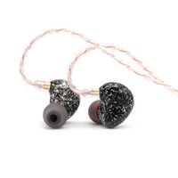 PMV Crescent 8BA Knowles Balanced Armatures Earbuds with 3 Way Crossover, Detachable 2 Pin 0.78mm 4 Core Silver Plated Cable