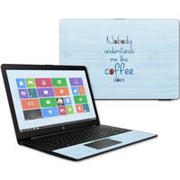MightySkins Skin Compatible with HP 17t Laptop 17.3" (2017) - Coffee Understands Me | Protective, Durable, and Unique Vinyl Decal wrap Cover | Easy to Apply, Remove | Made in The USA