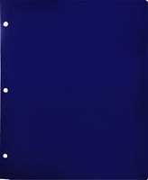 Lion 2-Pocket Plastic Folder for Binder, Midnight Blue (Dark Blue), 1 Folder (91000-MB)