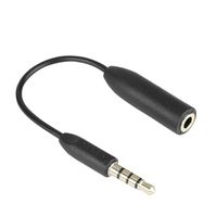 Saramonic SR-UC201 3.5mm TRS (Female) Microphone Adapter Converter Cable to TRRS (Male) for iPhone & Android Smartphones, TRS to TRRS Audio Cable