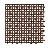 GHHZZQ Bathtub Mats Non-Slip Splice Foot Pad Household Kitchen Hotel Shower Stall Mat, 5 Colors, 1.2 cm Thick, 30x30cm, 4 Pieces (Color : Brown, Size : 20-Tiles)