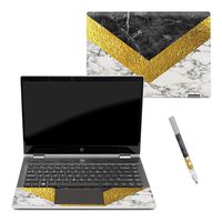 Mightyskins Skin Compatible with Hp Pavilion X360 14" (2018) - Modern Marble | Protective, Durable, and Unique Vinyl Decal Wrap Cover | Easy to Apply, Remove, and Change Styles | Made in The USA