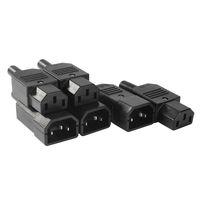 uxcell 3Pair AC250V 10A 3 Pins Terminals Panel Mount IEC C14 Male C13 Female Inline Adapter Plug Power Socket Connectors