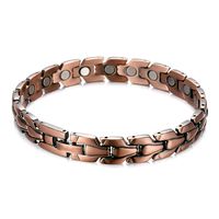 CAMORNY Magnet Bracelet Pure Copper Material Male and Female Anti-Fatigue Anti-Radiation Enhanced Balance and Immunity Improved Endurance and Motor Function Magnetic Therapy Bracelet