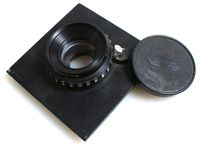 Rodenstock 135mm F4.5 Omegaron Enlarger lens on Lens Board