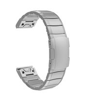 TiMOVO Replacement Band Compatible with Garmin Fenix 5/5 Plus/Fenix 6/Forerunner 935/945, 22mm Premium Stainless Steel Quick Release Watch Band Fit Fenix 5/5 Plus/Fenix 6/Forerunner 935/945 - Silver