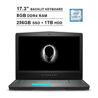 2019 Dell Alienware 17 17.3 Inch FHD 1080P Gaming Laptop (8th Gen Inter 6-Core i7-8750H up to 4.1GHz, 8GB DDR4 RAM, 256GB SSD (Boot) + 1TB HDD, NVIDIA GeForce GTX 1070 8GB, Backlit KB, Windows 10)