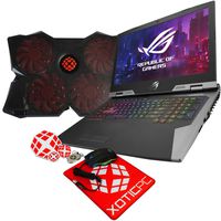 ASUS ROG G703GX-XB76 Enthusiast (i7-9750H, 64GB RAM, 2X 2TB NVMe SSD + 1TB SSHD, NVIDIA RTX 2080 8GB, 17.3" Full HD 144Hz 3ms, Windows 10 Pro) VR Ready Gaming Laptop