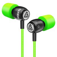 LUDOS Clamor Wired Earbuds in Ear Headphones with Microphone, Earphones with New Generation Memory Foam, Reinforced Cable, Bass, Volume Control Compatible with iPhone, Apple, Samsung, Sony, Huawei