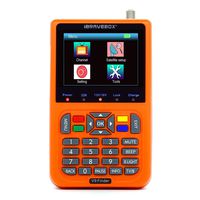 Roeam OSD Satellite Finder, V9 Finder HD DVB-S/S2 & H.265 Signal Meter, 3.5-Inch Color Screen with OSD On-Screen Display, Upgradable Software (Orange)