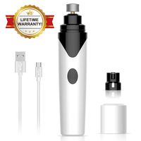 oneisall Dog Nail Grinder Quiet, Rechargeable Wireless Cat Nail Clippers Trimmers Drill Pet Grooming Tool for Small Medium Dogs Paws, with USB Charging Cable