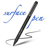 Uogic Surface Pen with MPP, Palm Rejection, 1500hrs Using Time, 1024 Pressure Sensitivity, Aluminum Body, Soft Touch Nibs, Streamlined Shape, Stylus for Surface Pro/GO, Black