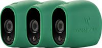3 x Silicone Skins Compatible with Arlo HD Smart Security - 100% Wire-Free Cameras - by Wasserstein (Green)