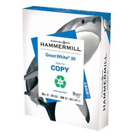 Great White(R) MultiUse 20 Paper, 8 1/2in. x 11in., 20 Lb., 92 Brightness, Ream Of 500 Sheets