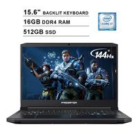 Acer 2019 Predator Helios 300 15.6 Inch FHD Gaming Laptop (9th Gen Intel 6-Core i7-9750H up to 4.5 GHz, 16GB RAM, 512GB PCIe SSD, Backlit Keyboard, NVIDIA GeForce GTX 1660 Ti, WiFi, Bluetooth, Win 10)