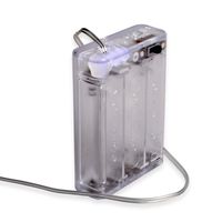 Conwork 3 AA 1.5V Battery Holder Case Storage Box with Wires and Switch, 10-Pack