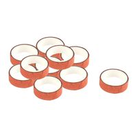 uxcell Cotton Family Book Decor Adhesive Washi Masking Tape 15mm x 3Meter 10 Pcs Orange