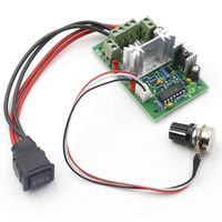 RioRand Upgraded Adjustable DC Motor Speed PWM Controller 10V 12V 24V 30V Reversing Switch 120W