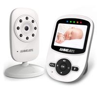 Video Baby Monitor with Digital Camera, ANMEATE Digital 2.4Ghz Wireless Video Monitor with Temperature Monitor, 960ft Transmission Range, 2-Way Talk, Night Vision, High Capacity Battery (1 Camera)