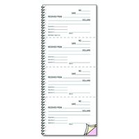 Rediform 23L119 Money and Rent Unnumbered Receipt Book, 5 1/2 x 2 3/4, Three-Part, 120 Sets/Book
