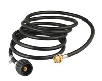 KIBOW Type 1(QCC 1) 12 Feet Propane Hose& Adapter/Connects 1LB Propane Tank Connector Appliances to a Refillable Bulk Propane Cylinder-CSA Certified