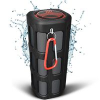 TREBLAB FX100 Portable Bluetooth Speakers - Shockproof, Water-Resistant, Rugged for Outdoors, Built-in 7000mAh Power Bank Mic, HD Audio, Wireless Bluetooth Speakerphone w/Mic (Renewed)