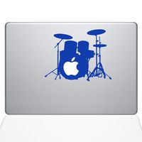 The Decal Guru Star Drummer Decal Vinyl Sticker, 13" MacBook Pro (2015 & Older Models), Dark Blue (1607-MAC-13P-DB)
