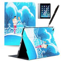 LJX iPad 9.7 2018/2017 Case, iPad Air 2 iPad Air Cases, Mickey Minnie PU Leather Protective Cartoon Animal Cute Design Stand Smart Auto Sleep/Wake Lightweight Cover for iPad 6th 5th Gen#Q