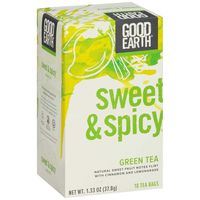 Sweet & Spicy Green Tea, 18 Count by Good Earth Teas