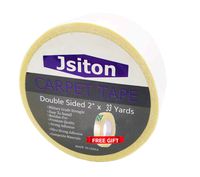 Double Sided Carpet Tape for Area Rugs, 2-Inch x 33 Yards,Residue-Free; Wood Safe 2 Faced Rug Tape for Carpet to Floor and Rug to Carpet Applications (33 Yards x 2 inchs)