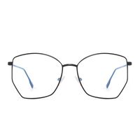 Geometric Blue Light Blocking Computer Glasses, Eye Protect Video Eyeglasses Anti Glare Men Women Black