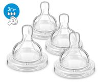 Philips Avent Medium Flow Nipple, 4pk, SCF423/47