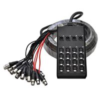 Seismic Audio SACB-16x4x50 16-Channel XLR Low Profile Circuit Board Snake Cable, 50-Feet