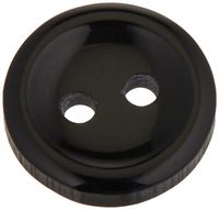 Slimline Buttons Series 1-Black 2-Hole 7/16" 7/Card