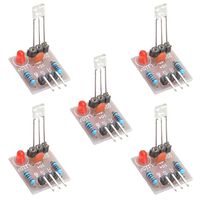 Anmbest 5PCS 5V Laser Receiver Sensor Detection Module Non-Modulator Tube High/Low Level Relay Switch for Arduino