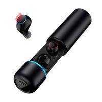 Bluetooth 5.0 Earbuds, True Wireless Earbuds with Microphone, IPX7 Waterproof for Swimming Cordless Headphones, Touch Button, Automatic Pairing, Stereo Headset 20 Hours Playtime for LED Power Display