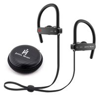 Bluetooth Headphones Wireless Earbuds with Mic - Joyful Heart JH900 Waterproof Sport Headset, Noise Cancelling, Slim Light Earphone for Workout, 8 Hr Battery (2018 New Model, Black)