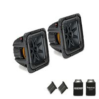 KICKER 44L7S104 Solobaric L7 10" Subwoofers Bundle - Dual 4-Ohm Voice Coils for Wiring to a 1-ohm monoblock Amplifier