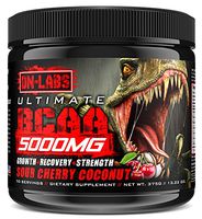 Ultimate BCAA 5000mg Complex 2-1-1 Ratio - Huge 50 Serving Tub - Branched Chain Amino Acids for Muscle Growth, Post-Workout Recovery, and Bodybuilding (Sour Cherry Coconut)