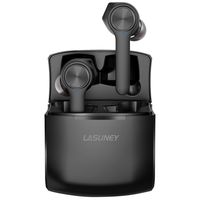 LASUNEY Bluetooth 5.0 True Wireless Earbuds with Wireless Charging Case for iPhone Android, 42H Cyclic Playtime Waterproof TWS Stereo Headphones with mic, in-Ear Earphones Headset for Sport