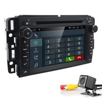 hizpo 7 Inch Double Din in Dash Car DVD Player IPS Touchscreen Android 9.0 Car Navigation Stereo FM/AM Radio Receiver Bluetooth for GMC Chevrolet Buick Silverado Sierra + Backup Rear View Camera