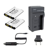 Bonadget EN-EL19 Battery Charger Set, 1000mAh Replacement Battery and Charger Compatible with Nikon Coolpix S32, S33, S100, S2800, S3100, S3200, S3300, S3500, S3600, S4100, S4200, S5200, S5300, S6500
