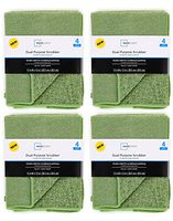Mainstays Green Double Sided Dual-Purpose Scrubber (4 Packages)