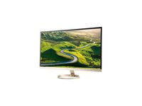 Acer H7 Series H277HU kmidpx 27" Gold LED Monitor, 2560 x 1440, 16:9, 100,000,000:1, 350 cd/m2, 4ms, HDMI, DVI, DisplayPort, Tilt, Built-in Speaker