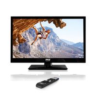 Pyle 23.6-Inch 1080p LED TV | Ultra HD TV | LED Hi Res Widescreen Monitor with HDMI cable RCA Input | LED TV Monitor | Audio Streaming | Mac PC | Stereo Speakers | HD TV Wall Mount (PTVLED23)