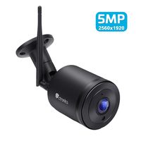 5MP H.265 WiFi Outdoor Security Camera, Ctronics IP Home Security Camera with HDR, Motion Detection Notification, 98FT IR Night Vision, Two-Way Audio, App Remote Control, 110°Wider View, Waterproof