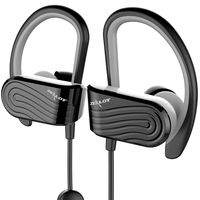 Bluetooth Headphones IPX7 Waterproof,Wireless Sports Earphones w/Mic,Bluetooth 5.0 Sweatproof Stereo Bass in-Ear Earbuds,8 Hour Battery Noise Cancelling Headsets Microphone for Gym Workout(Black-gray)