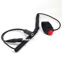 Ancable Mount Strap Aviation Aircraft Push to Talk Switch Botton PTT