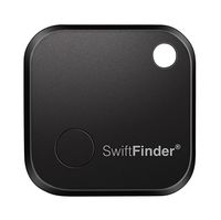 Smart Key Finder, SwiftFinder Mini Wireless Locator Anti-Lost Bluetooth Tracker for Key/Phone/Wallets/Purse/Luggage and Bags with APP Control Black