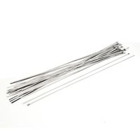 Uxcell 700mm Long 4.6mm Wide Stainless Steel Sprayed Cable Tie (50 Piece)